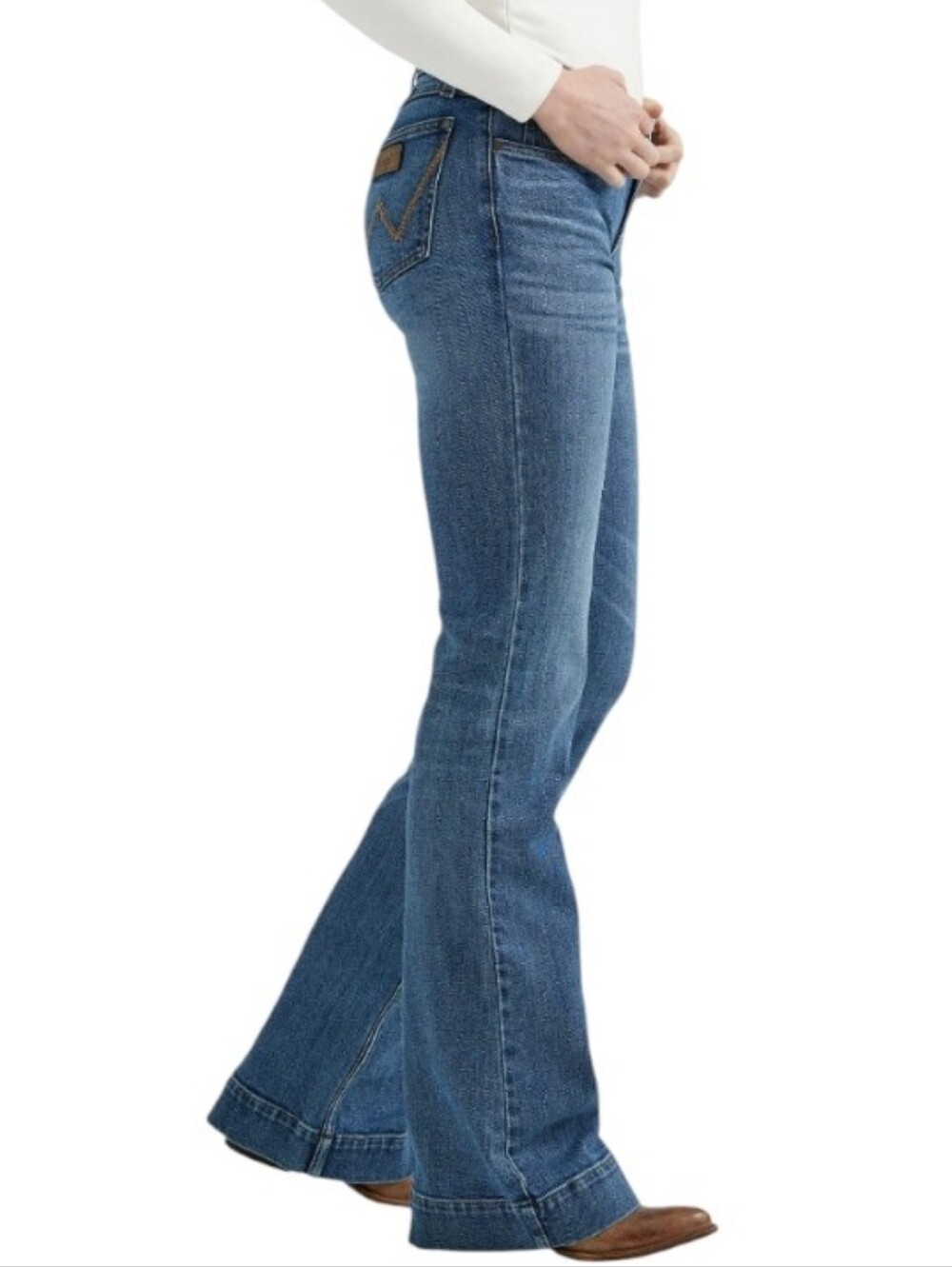 WRANGLER Retro Mae trouser Mid-Rise cowgirl jeans Style #112356584 sz 24x34L NWT